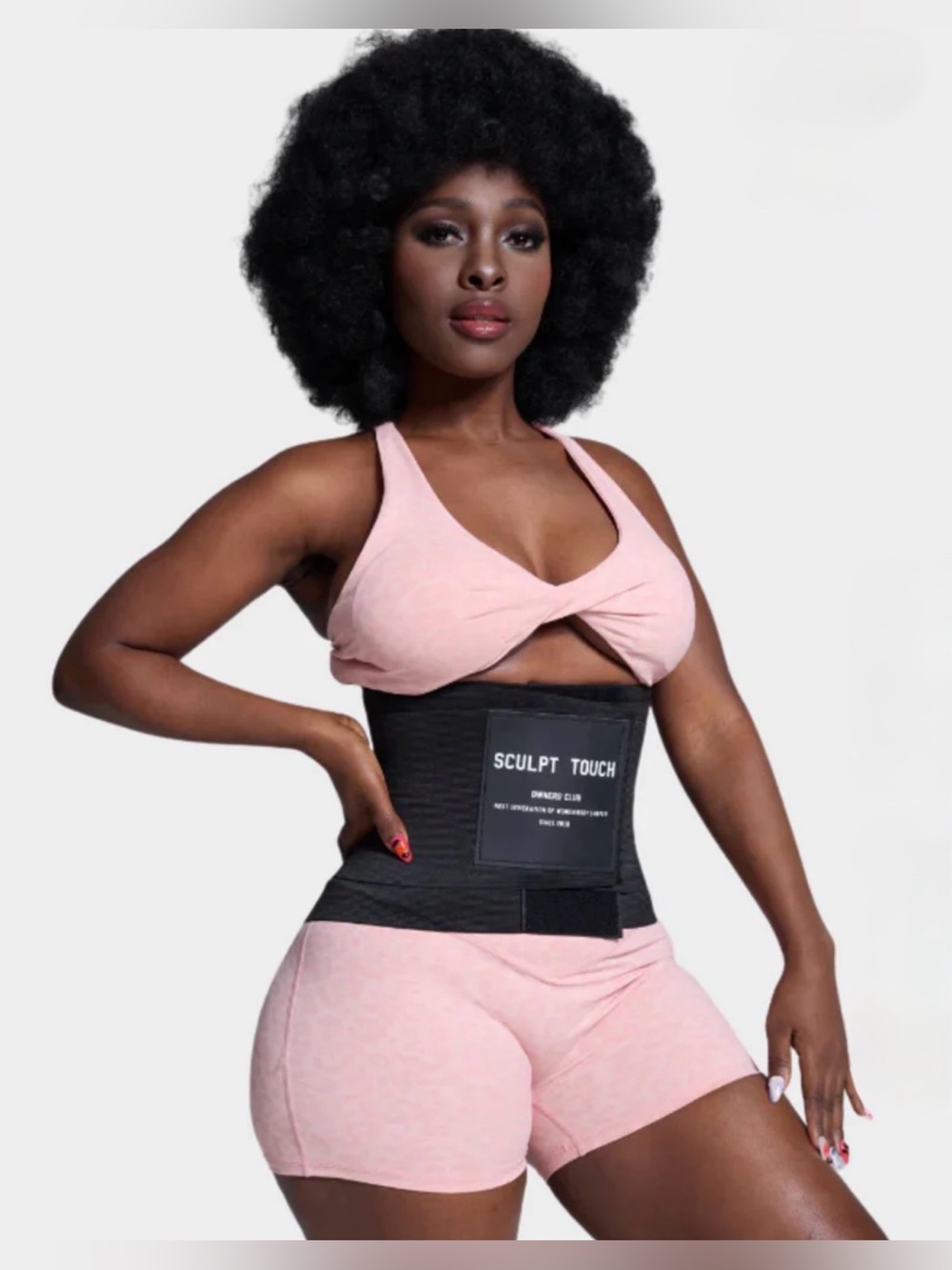 Sculpt Touch Black Hourglass Girdle Shaper Belt Women's Medium NWT
